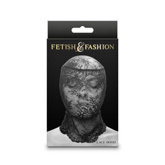 Fetish & Fashion Lace Veil Hood - Black - Shhh...