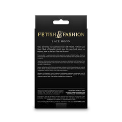 Fetish & Fashion Lace Veil Hood - Black - Shhh...