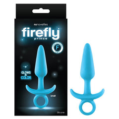 Firefly Prince Glow-in-the-Dark Silicone Butt Plug - Blue - Shhh...