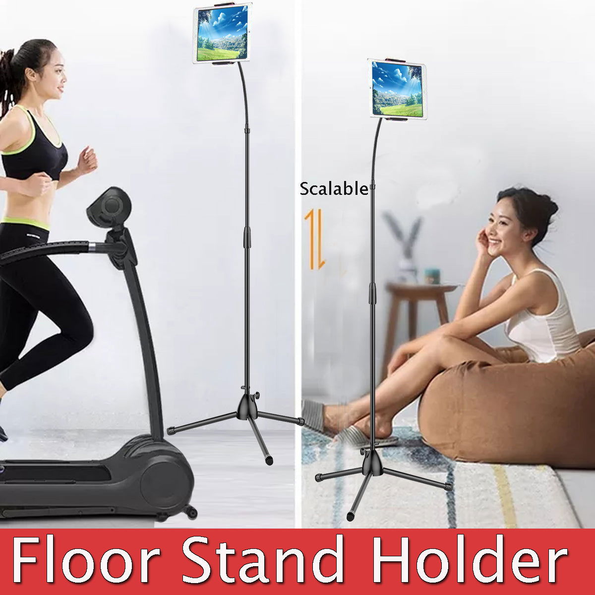 Flexible & height adjustable stand for phones & tablets - Shhh...