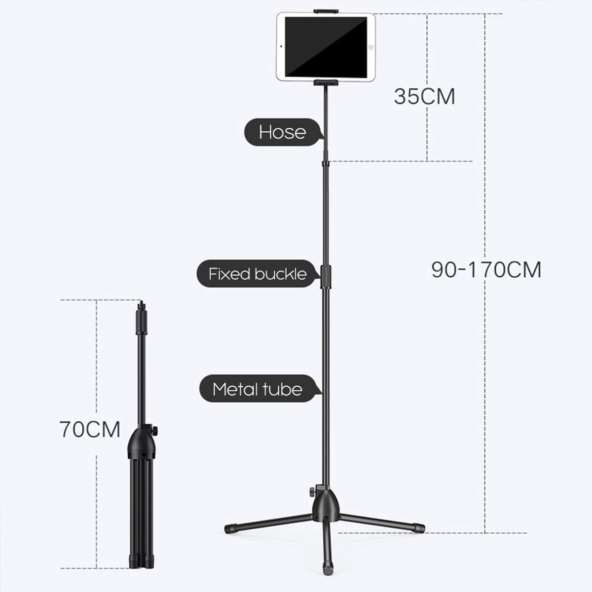 Flexible & height adjustable stand for phones & tablets - Shhh...