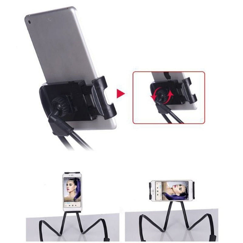 Flexible phone holder desktop or body mount. - Shhh...