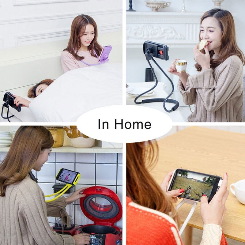 Flexible phone holder desktop or body mount. - Shhh...