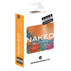 Four Seasons Naked Allsorts - Ultra Thin Lubed Condoms in 6 Styles - 6 Pack - Shhh...