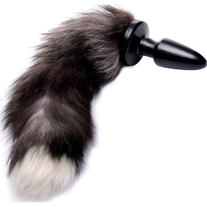 Fox Tail Anal Plug Grey - Shhh...