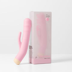 Girls Get Off - DeeDee - Pink 19 cm USB Rechargeable Thrusting Rabbit Vibrator