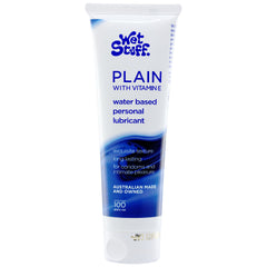 Wet Stuff PLAIN Vitamin E Charged Water Based Lubricant - 100 gram Tube