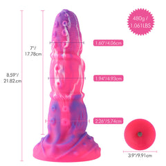HiSmith Fantasy Tentacle Dildo with Kliclok - Pink 21.8 cm Fantasy Dildo with Kliclok Machine Attachment