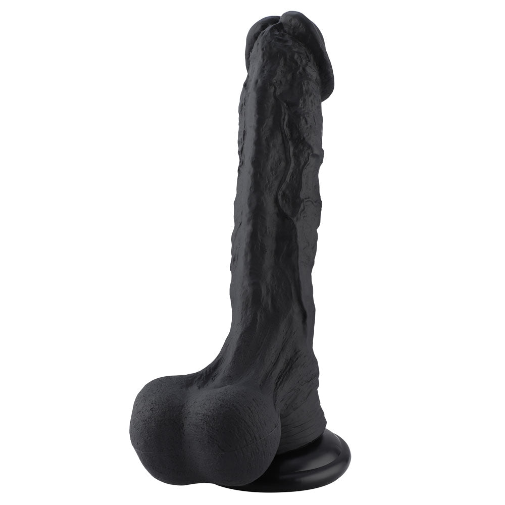 Hismith Huge Black 31.5 cm Dildo with Kliclok - Black 31.5 cm Dildo with Kliclok Machine Attachment