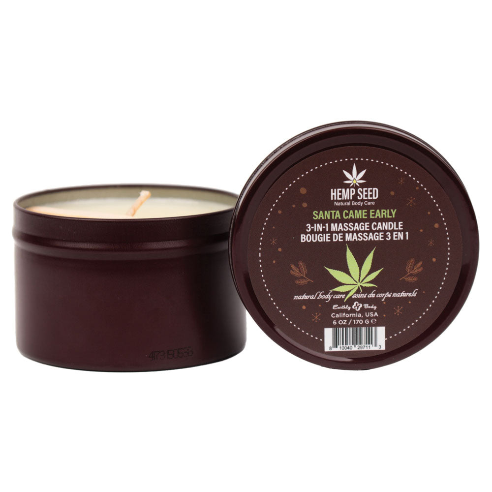 Hemp Seed 3-In-1 Massage Candle - Honey, Cinnamon, Maple 170 g