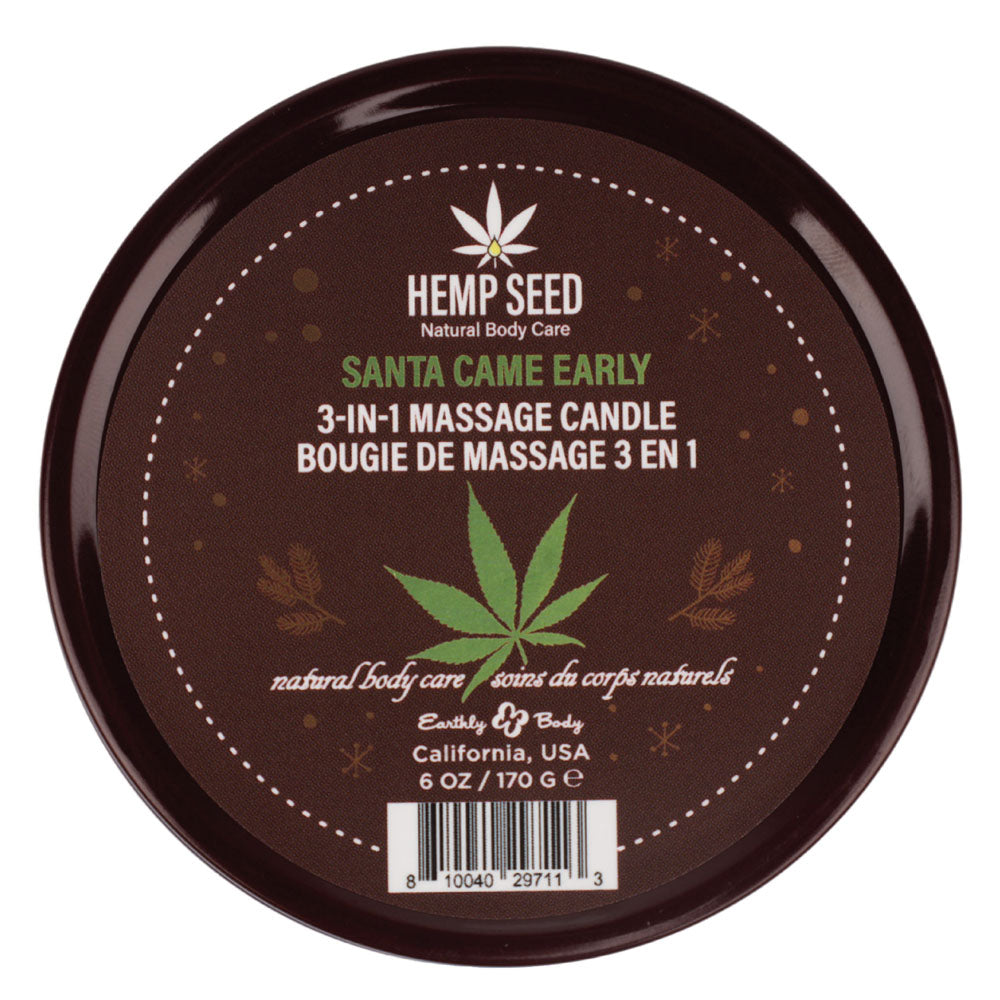 Hemp Seed 3-In-1 Massage Candle - Honey, Cinnamon, Maple 170 g