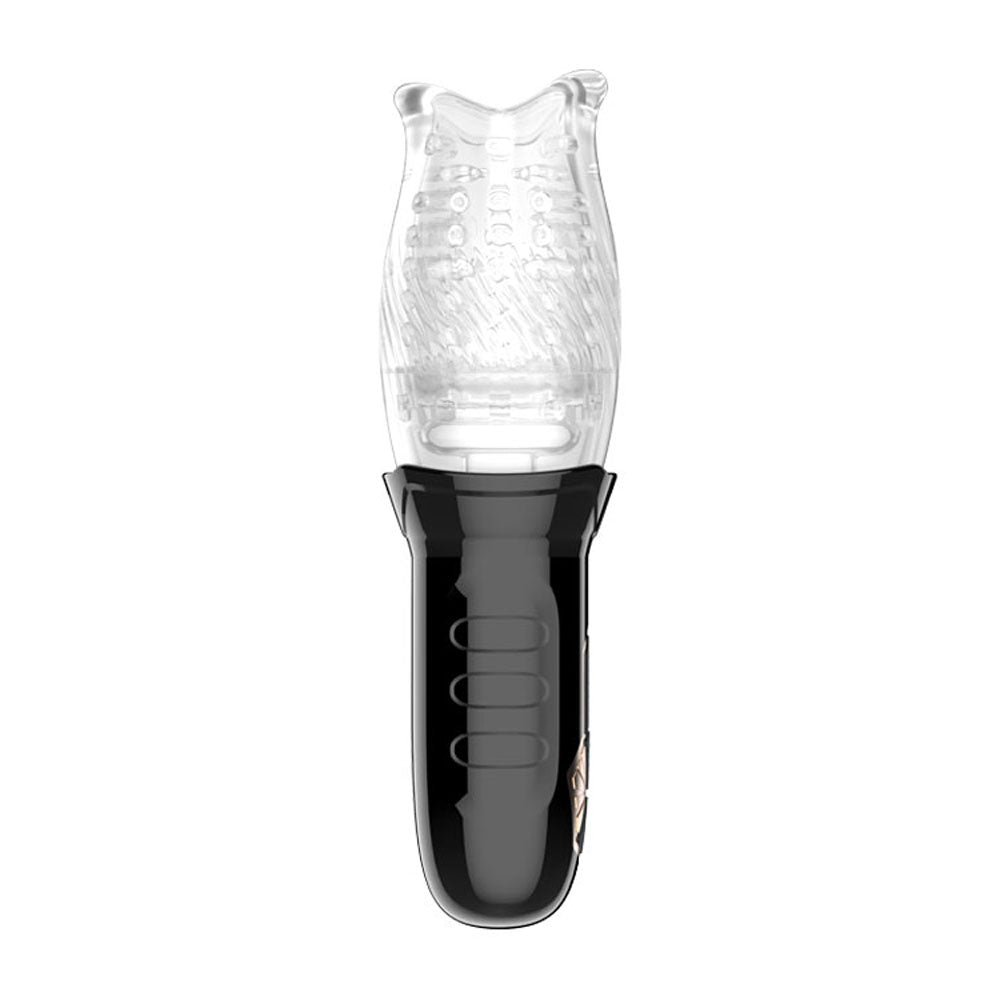 Adam & Eve Adam's Gawk Gawk Rotating Masturbator - Clear