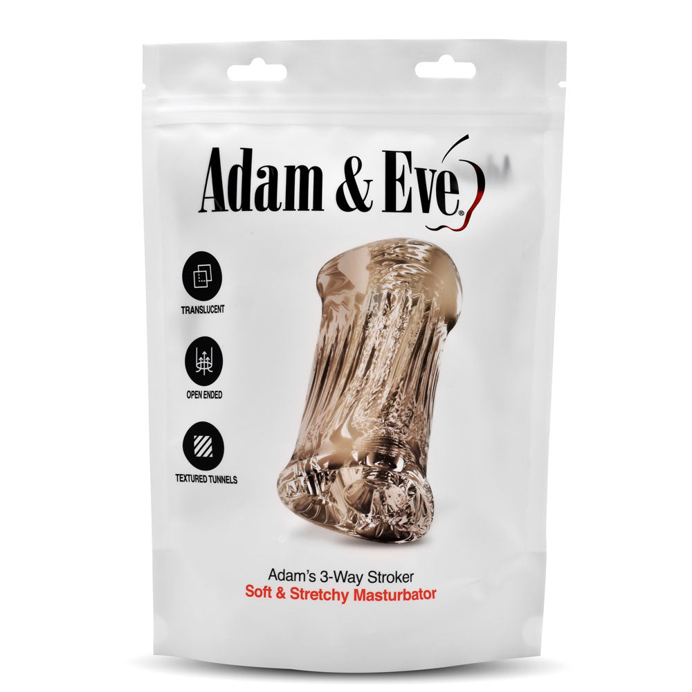 Adam & Eve Adam's 3-Way Stroker -  Triple Hole Stroker