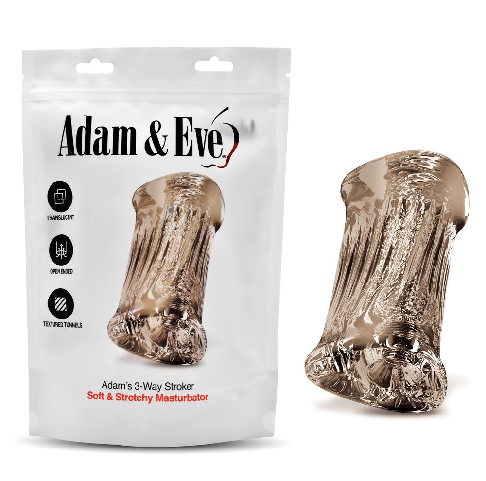Adam & Eve Adam's 3-Way Stroker -  Triple Hole Stroker