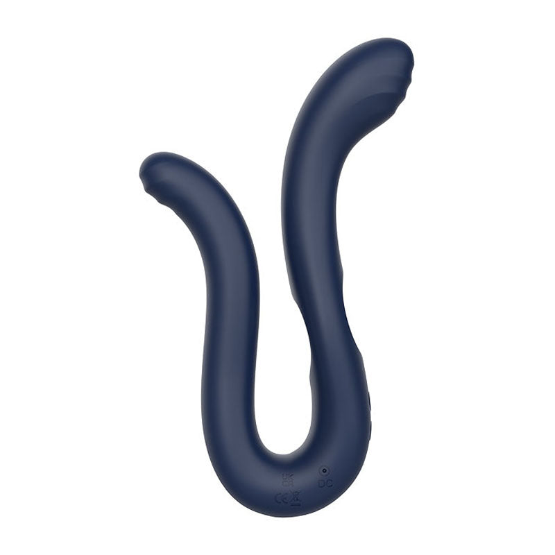 Adam & Eve TWISTED TEMPTATIONS 22.4 cm Bendable Vibe - Navy