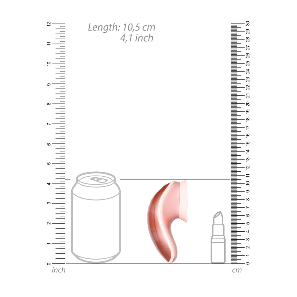 Twitch 1 Vibrator & Clit Suction Device - Rose Gold