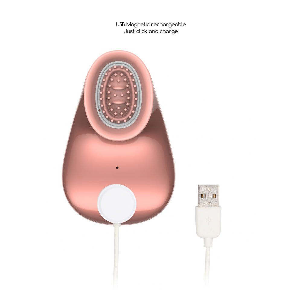 Twitch 1 Vibrator & Clit Suction Device - Rose Gold