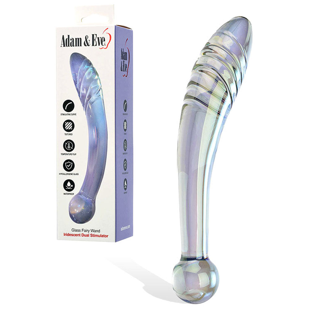 Adam & Eve FAIRY WAND - 22 cm Glass Dildo