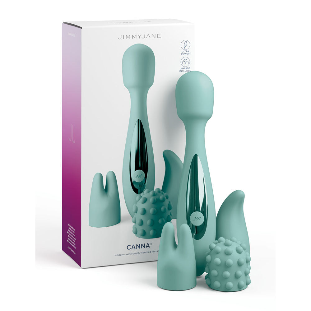 Jimmy Jane Canna 21.8 cm Massage Wand with 3 Interchangeable Heads