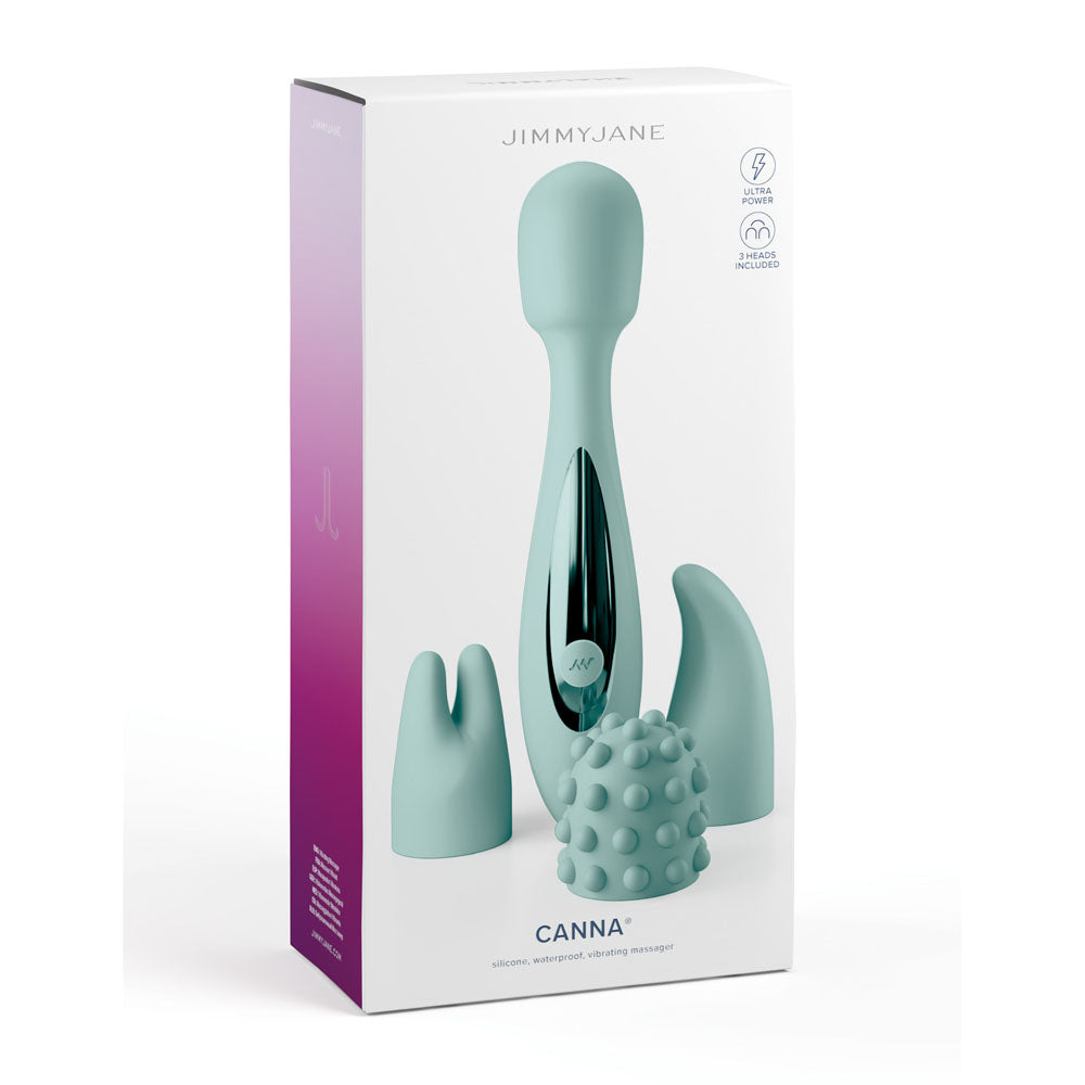 Jimmy Jane Canna 21.8 cm Massage Wand with 3 Interchangeable Heads