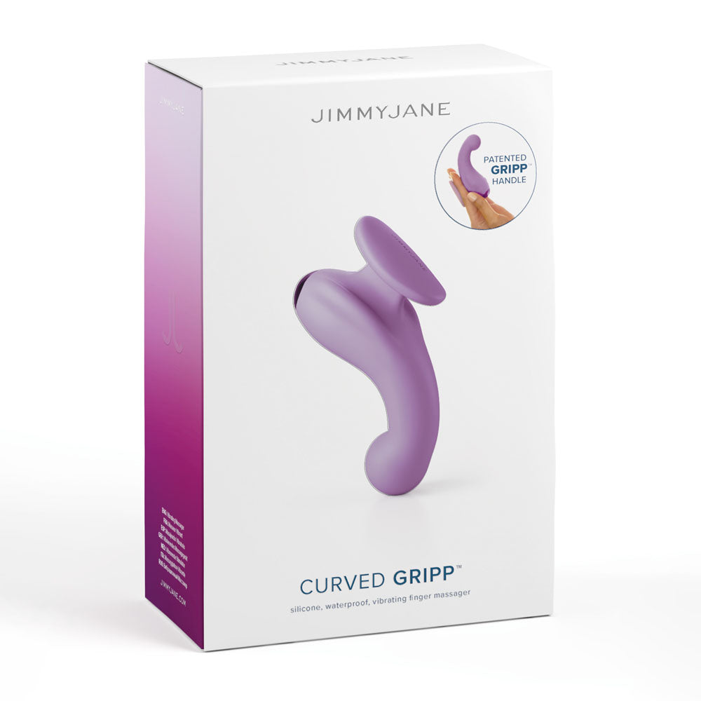 JimmyJane Curved Gripp G-Spot Finger Vibe - Purple