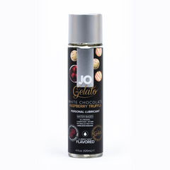 JO Gelato White Chocolate Raspberry Truffle Flavoured Water Based Lubricant - 120 ml Bottle