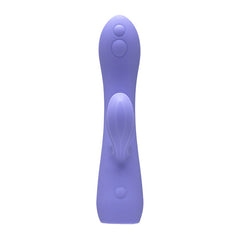 Adam & Eve GROOVY GLOW-UPS Wavie - Purple 16.5 cm USB Rechargeable Rabbit Vibrator