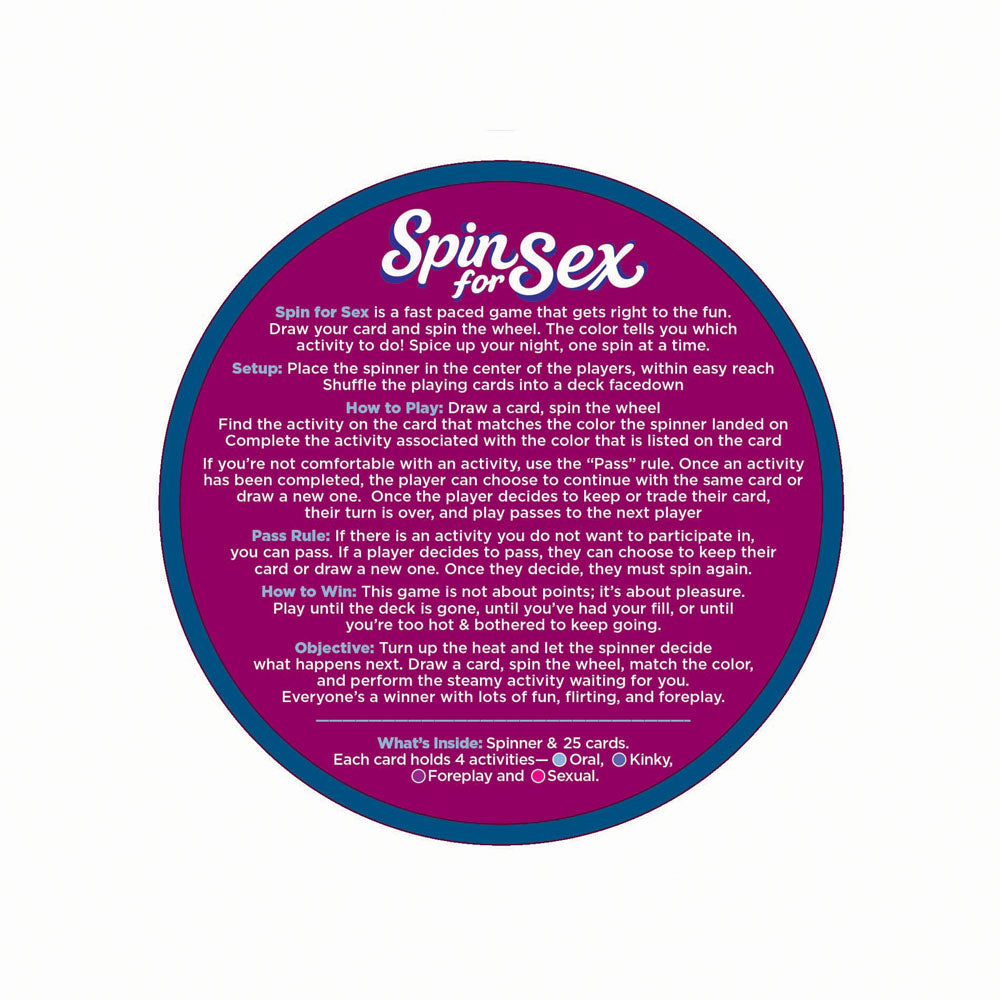 Spin For Sex - Couples Game