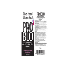 ProBlo Bubblegum Flavoured Deep Throat Spray - 30 ml