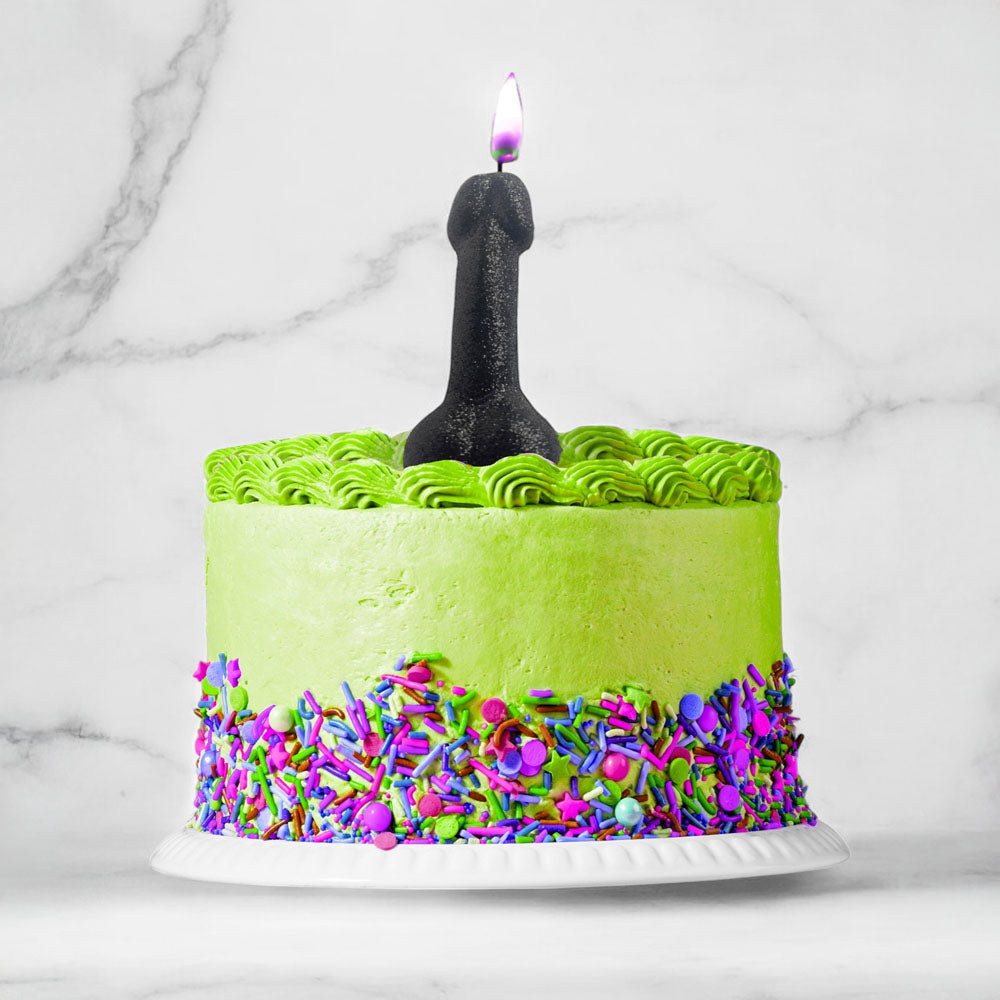 Glitterati  Glitter Penis Candle -  10 cm Penis Party Candle