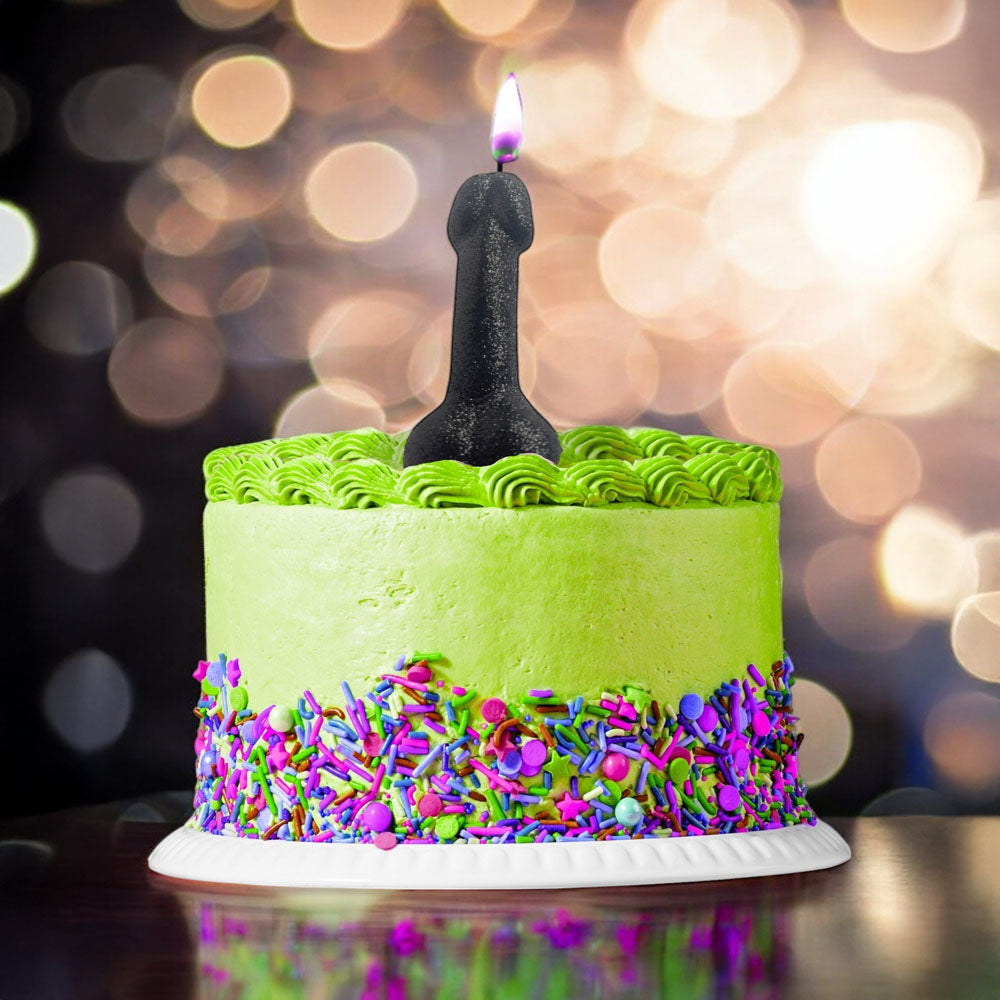 Glitterati  Glitter Penis Candle -  10 cm Penis Party Candle