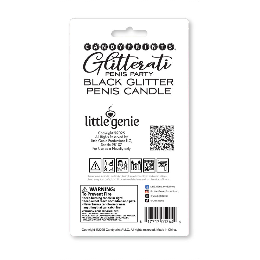 Glitterati  Glitter Penis Candle -  10 cm Penis Party Candle