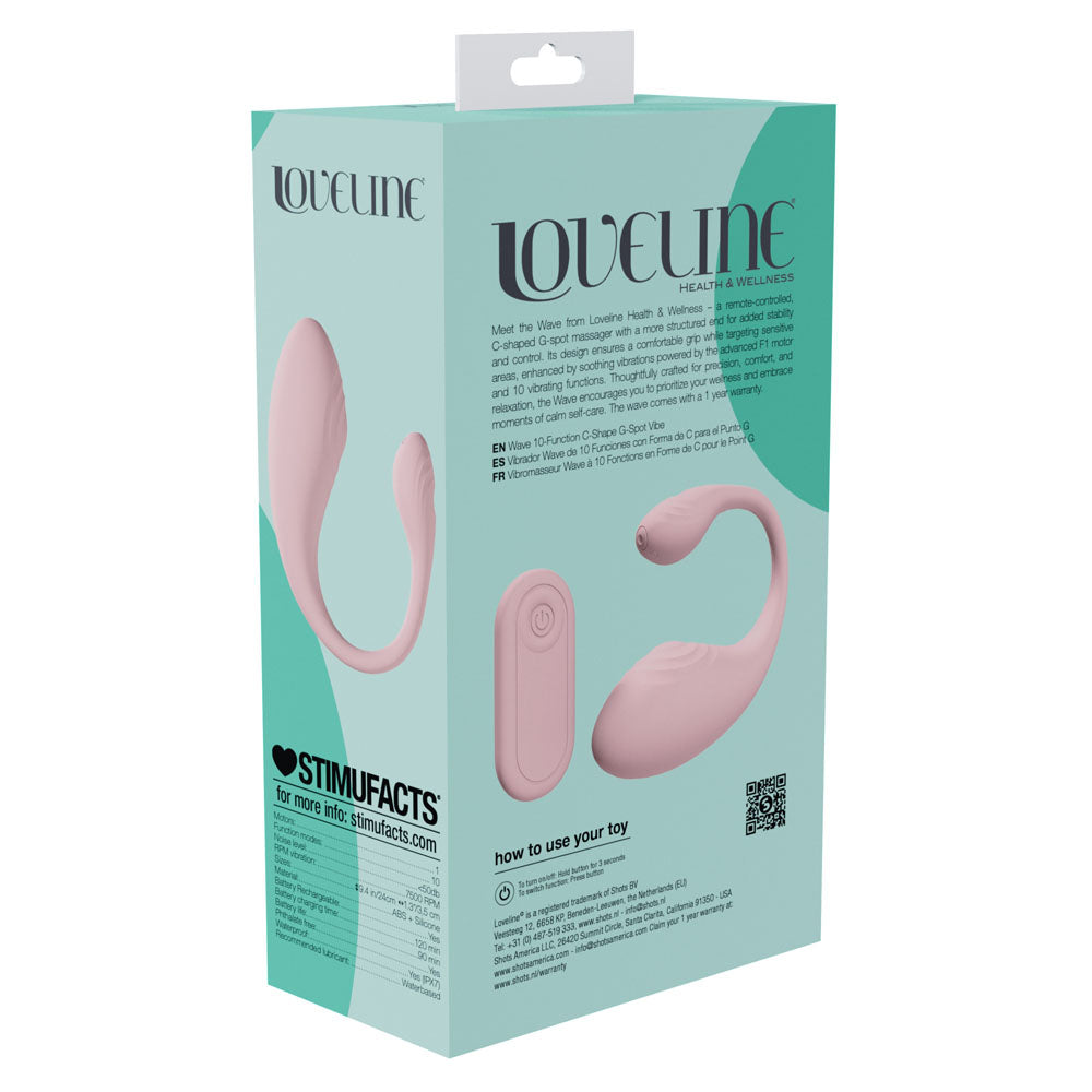Loveline Wave G Spot Massager - Pink