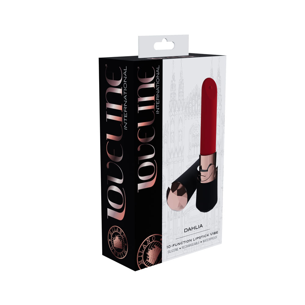 LOVELINE Dahlia 12.5 cm USB Rechargeable Secret Lipstick Vibrator