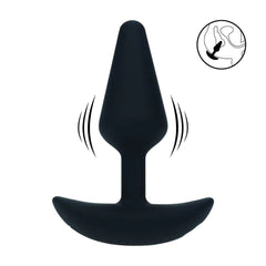 LEVELZ Classic Vibrating Silicone Anal Plug - Small - Black Small USB Rechargeable Butt Plug