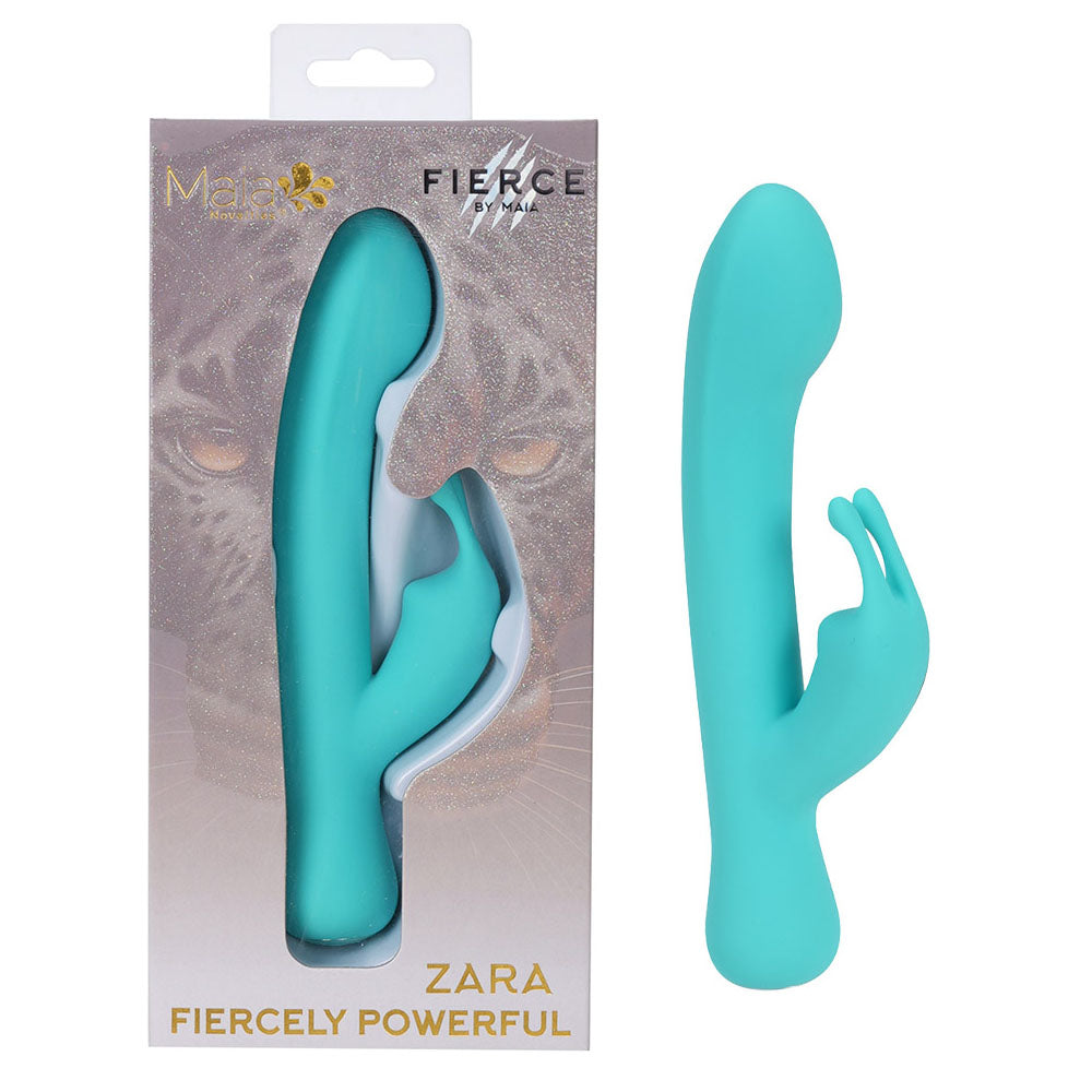 Maia ZARA Teal 17.1 cm USB Rechargeable Rabbit Vibrator