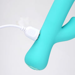 Maia ZARA Teal 17.1 cm USB Rechargeable Rabbit Vibrator