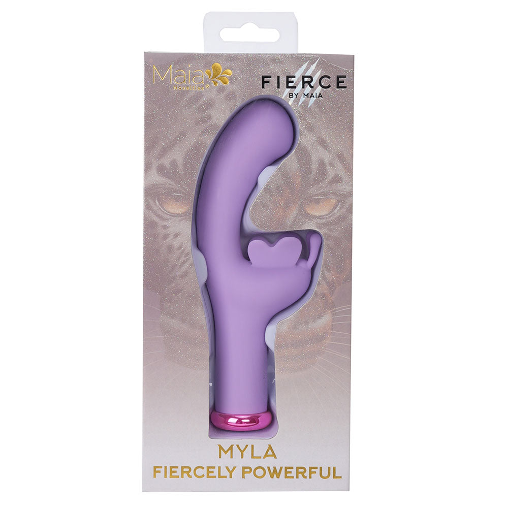 Maia MYLA 15.9 cm USB Rechargeable Butterfly Vibrator - LAVENDER