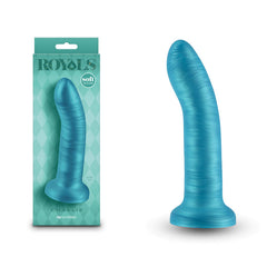 Royals 7" Charlie Silicone Dong 17cm - Metallic Blue