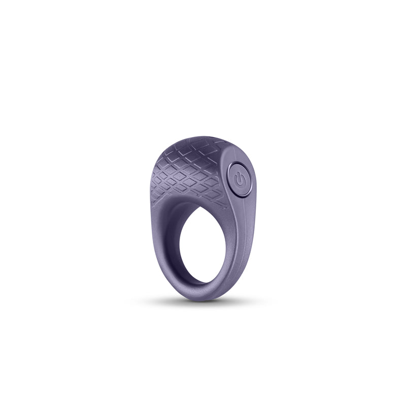 Seduction Levi Vibrating Cock Ring - Metallic Grey