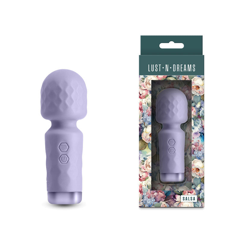 Lust-n-Dreams - Salsa - Lavender - Lavender 11.5 cm USB Rechargeable Mini Massage Wand