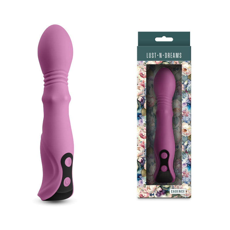 Lust-n-Dreams - Cadence - Blush -  18.2 cm USB Rechargeable Thrusting & Sliding Vibrator