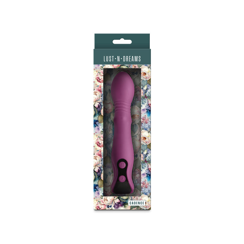 Lust-n-Dreams - Cadence - Blush -  18.2 cm USB Rechargeable Thrusting & Sliding Vibrator