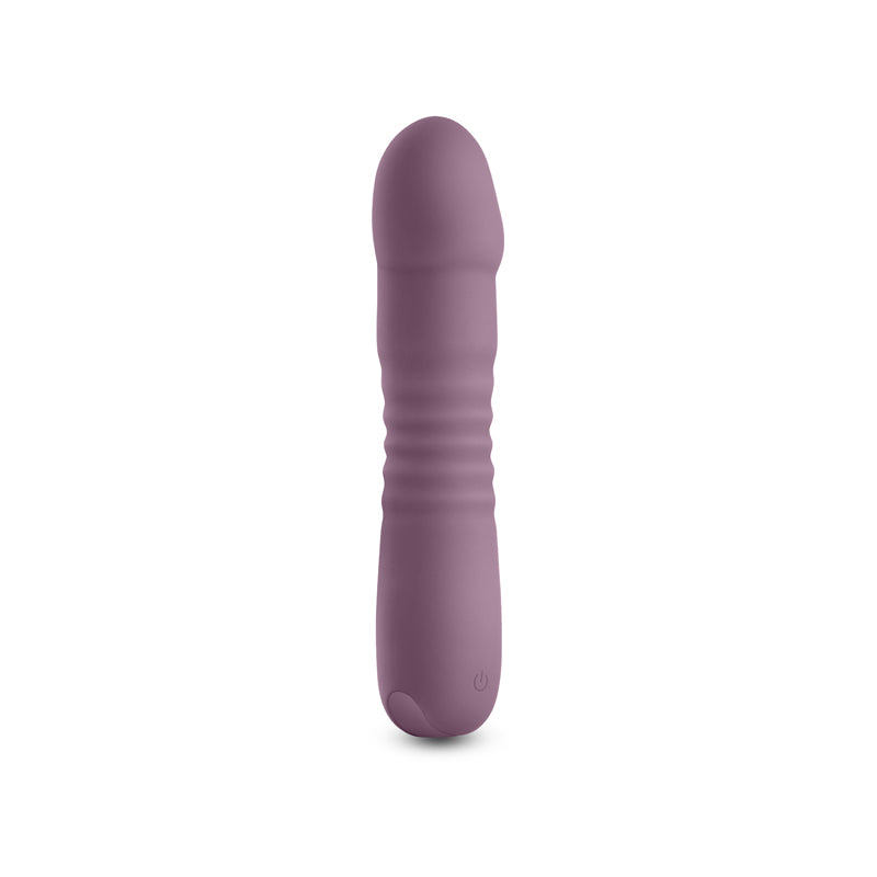 Lust-n-Dreams - Poise - Mauve -  17.3 cm USB Rechargeable Thrusting Vibrator