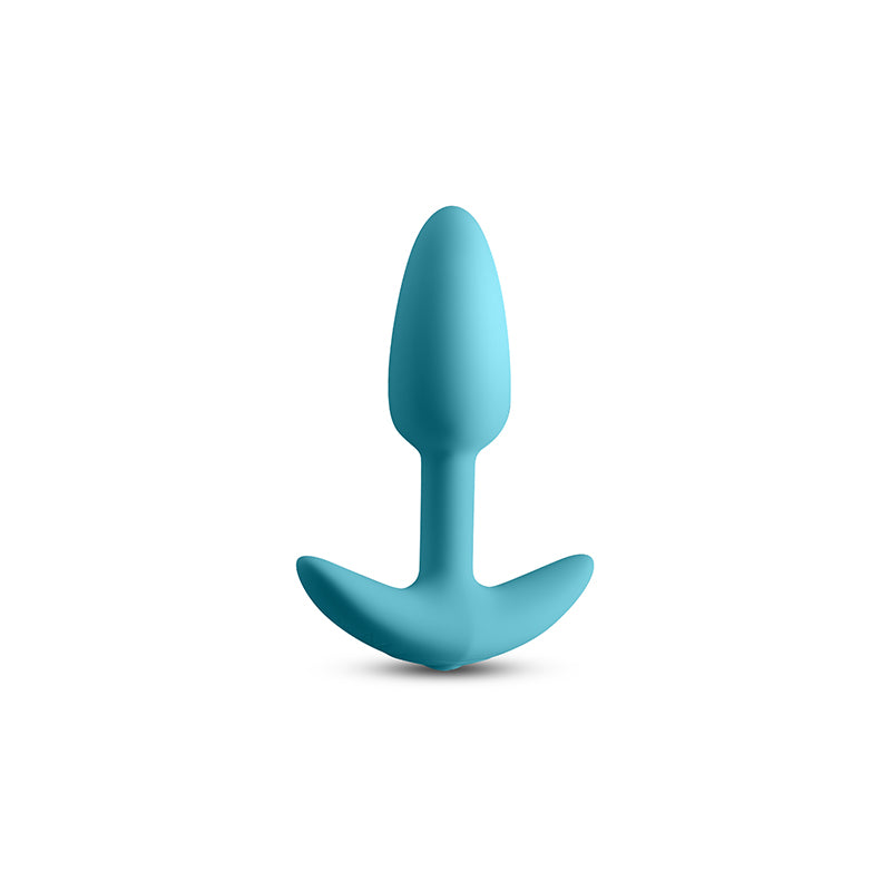 Techno Trance 10.9 cm USB-R Vibrating Butt Plug with App Control - Blue