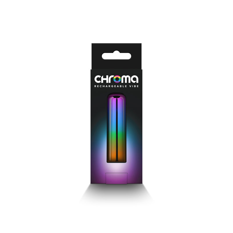 Chroma Rainbow 6.8 cm USB Rechargeable Slimline Bullet Vibrator - SMALL