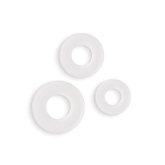 Firefly 3pc Glow in Dark Cock Rings - White