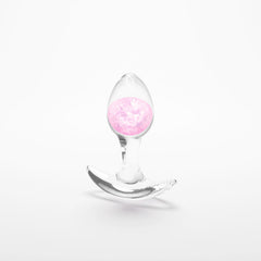 Glams Cosmic - Small - Pink - Clear/Pink 8.1 cm Small Butt Plug