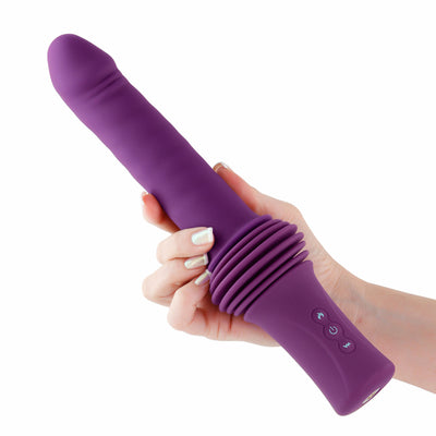 INYA Super Stroker 7 inch Thrusting Vibrator with Remote - Purple