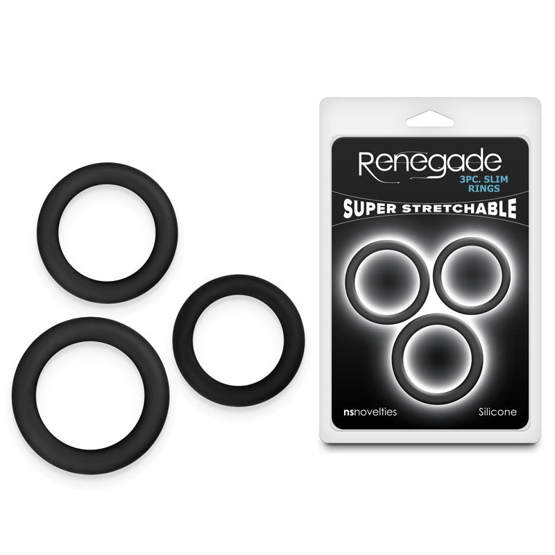 Renegade 3pc Slim Rings -  -  Cock Rings - Set of 3 Sizes